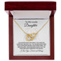 To My Lovely Daughter - Interlocking Hearts Necklace