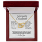To My Beautiful Soulmate-Give-Interlocking Hearts Necklace