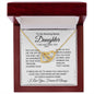 TO MY AMAZING BONUS DAUGHTER - LIFE Interlocking Hearts Necklace