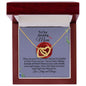 To Our Amazing Mom-We Love U-Interlocking Heart Necklace