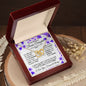 To My Amazing Bonus Daughter - Interlocking Hearts Necklace