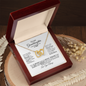 To My Granddaughter-Gift- Interlocking Hearts Necklace