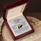 To My Daughter-Interlocking Hearts Necklace