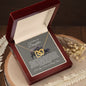 To My Beloved Daughter - Interlocking Hearts Necklace