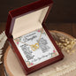 TO MY BEAUTIFUL DAUGHTER-GO-Interlocking Hearts Necklace