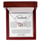 To My Soulmate - A Gift -Interlocking Hearts -Necklace. L