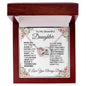 TO MY BEAUTIFUL DAUGHTER-GO-Interlocking Hearts Necklace