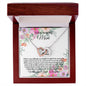 To My Amazing Mom-You Taught Me - Interlocking Hearts Necklace π