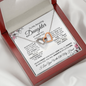 To My Amazing Daughter-Interlocking Hearts Necklace