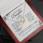 To My Amazing Daughter-Interlocking Hearts Necklace