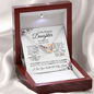 To My Amazing Daughter-Interlocking Hearts Necklace