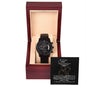 To My Son - Black Chronograph Watch