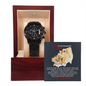 To My WONDERFUL SON-Black Chronograph Watch