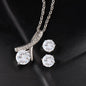 To My Wife - Alluring Beauty Necklace and Cubic Zirconia Earring Set