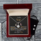 To My Wife - Eternal Hope Necklace and Cubic Zirconia Earring Set