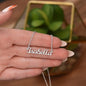 To My Daughter- Congratulations U Meant the World to me- Personalized Name Necklace