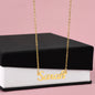 To My Daughter- Congratulations U Meant the World to me- Personalized Name Necklace