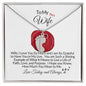 To My Wife-We Are So Grateful-Custom Baby Foot Birthstone Necklace