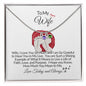 To My Wife-We Are So Grateful-Custom Baby Foot Birthstone Necklace