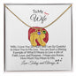 To My Wife-We Are So Grateful-Custom Baby Foot Birthstone Necklace