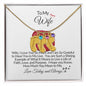 To My Wife-We Are So Grateful-Custom Baby Foot Birthstone Necklace