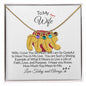 To My Wife-We Are So Grateful-Custom Baby Foot Birthstone Necklace