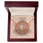 To Our Beautiful Mom-We Love U So Much- Custom Baby Feet Necklace with Birthstone