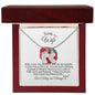 To My Wife-We Are So Grateful-Custom Baby Foot Birthstone Necklace
