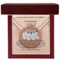 To Our Beautiful Mom-We Love U So Much- Custom Baby Feet Necklace with Birthstone