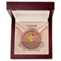 To Our Beautiful Mom-We Love U So Much- Custom Baby Feet Necklace with Birthstone