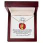 To My Wife-We Are So Grateful-Custom Baby Foot Birthstone Necklace
