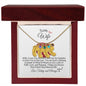 To My Wife-We Are So Grateful-Custom Baby Foot Birthstone Necklace