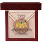 To Our Beautiful Mom-We Love U So Much- Custom Baby Feet Necklace with Birthstone