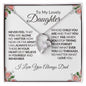 To My Lovely Daughter | Never Feel That You Are Alone-Forever Love Necklace