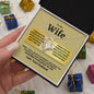 To My Wife - Love & Support- Forever Love Necklace π