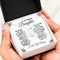 To My Bonus Daughter-Forever Love Necklace