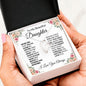 TO MY BEAUTIFUL DAUGHTER-FAR- FOREVER LOVE NECKLACE