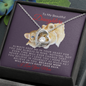 To My Beautiful Daughter-Dazzling- Forever Love Necklace