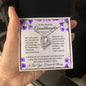 To My Amazing Granddaughter-Forever Love Necklace
