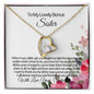 To My Lovely Bonus Sister-Your Love For Me- Forever Love Necklace ๐