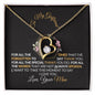 To My Girlfriend Forever Love Necklace π