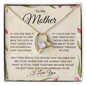 To My Mother Forever Love Necklace-L