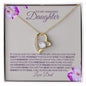 TO MY AMAZING DAUGHTER-LOVE DAD-LOVEKNOT NECKLEAC💕
