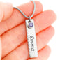 Birthstone Name Necklace: TO MY SISTER