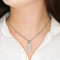 Birthstone Name Necklace: TO MY SISTER