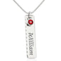 Birthstone Name Necklace: TO MY SISTER