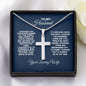 TO MY HUSBAND-FAITH- CROSS NECKLACE