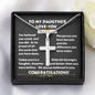 To My Daughter - Thoughtful - Stainless Steel Cross Necklace