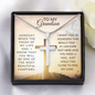 To My Grandson- SPECIAL- Stainless Steel Cross Necklace