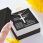 To My PAPA - Love - Stainless Steel Cross Necklace